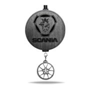 Арома подвеска грузовая SCANIA с мини-брелоком в черном цвете (КОМПЛЕКТ)