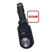 MP3 плеер + FM трансмиттер с дисплеем и пультом AVS F-525 (черный)